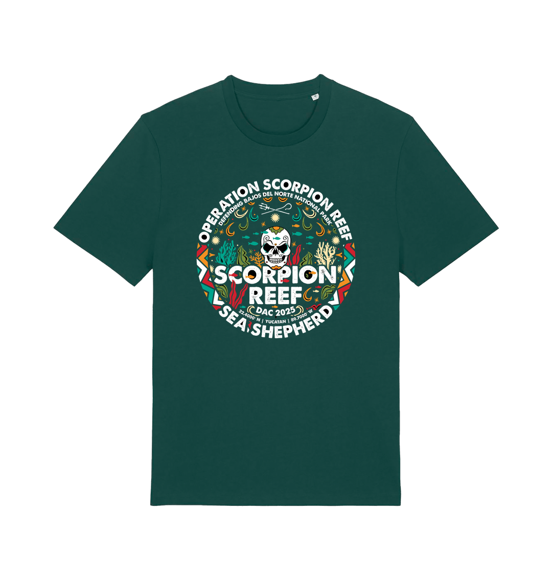 Glazed Green Printed T-shirt Front